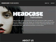 Tablet Screenshot of headcase-haircutters.co.uk